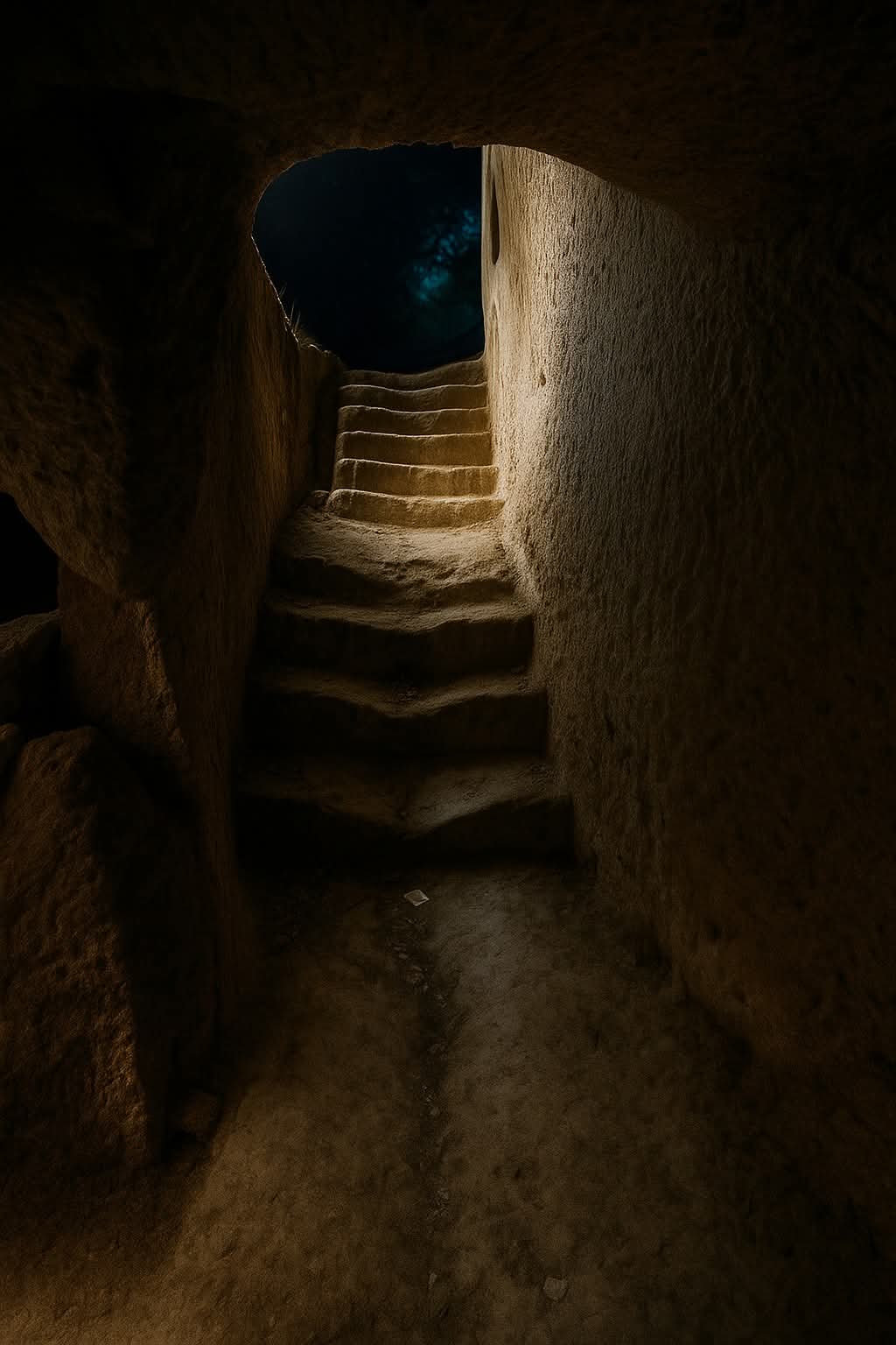 Scala nella grotta