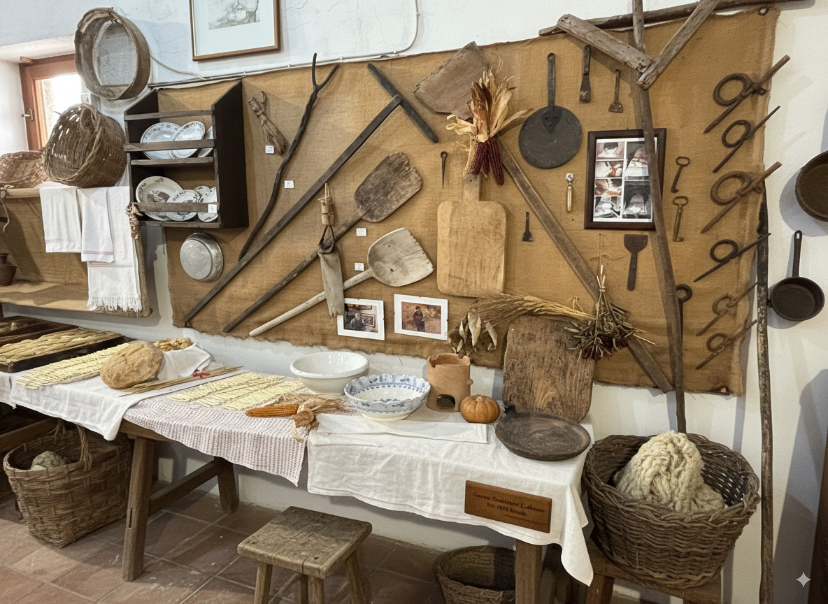 Ricostruzione di cucina tradizionale calabrese